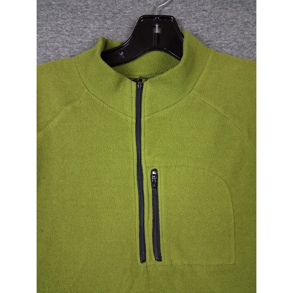 REI Womens Jacket Small Green 1/4 Zip Pullover Outdoor‎ Camping Hiking Gorp